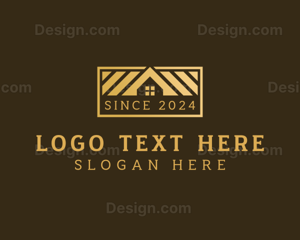 Roofing Interior Design Logo