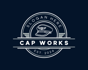 Aircraft Pilot Cap logo design