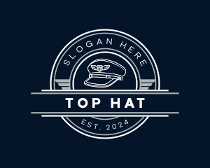 Aircraft Pilot Cap logo design