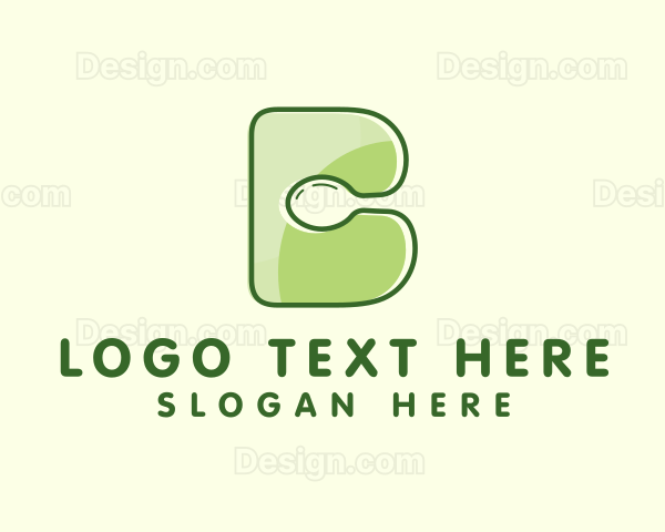 Vegan Spoon Letter B Logo