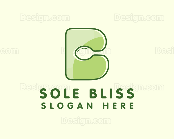 Vegan Spoon Letter B Logo