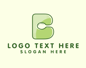 Vegan Spoon Letter B logo