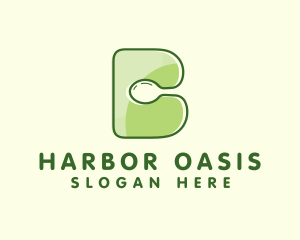 Vegan Spoon Letter B Logo