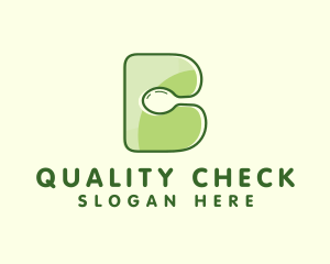 Vegan Spoon Letter B Logo