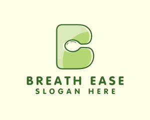 Vegan Spoon Letter B logo design