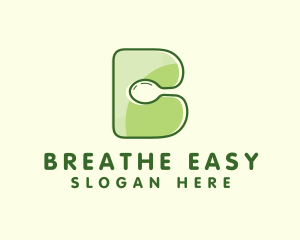 Vegan Spoon Letter B logo design