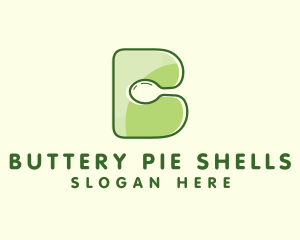 Vegan Spoon Letter B logo design