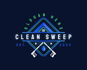 House Cleaning Pressure Washing logo design