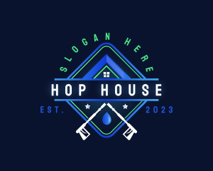 House Cleaning Pressure Washing logo design