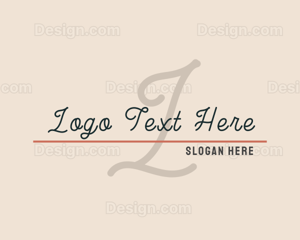 Script Apparel Brand Logo