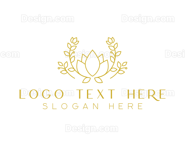 Floral Elegant Garden Logo