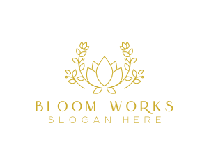 Floral Elegant Garden logo design