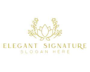 Floral Elegant Garden logo design