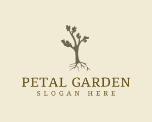 Growing Tree Root logo design