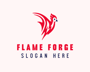 Pet Fire Bird logo design