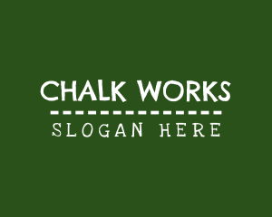 Preschool Chalk Blackboard logo