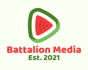 Watermelon Media Player logo design