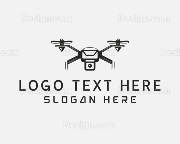 Drone Quadcopter Technology Logo