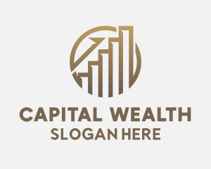 Gold Financial Investment Graph logo