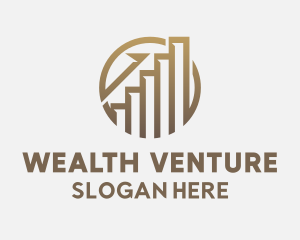 Gold Financial Investment Graph logo