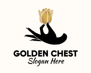 Golden Tulip Hand Spa logo design