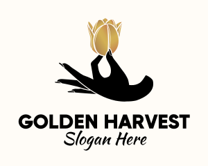 Golden Tulip Hand Spa logo design