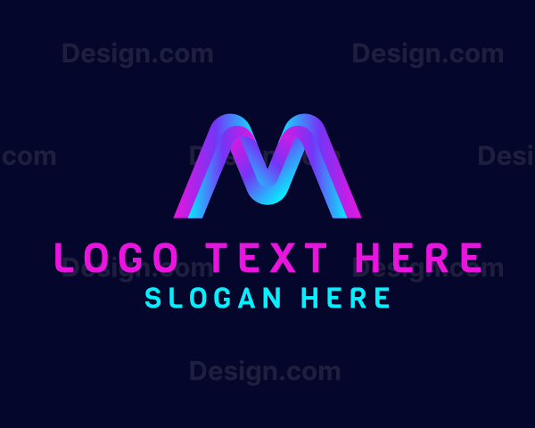 Modern Gradient Letter M Logo