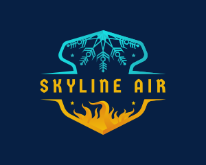 Snowflake Flame Air Condition logo