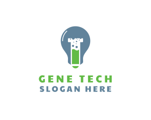 Biotech Test Tube logo design