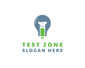 Biotech Test Tube logo design