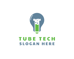 Biotech Test Tube logo design