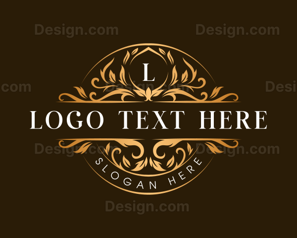 Elegant Crest Floral Logo