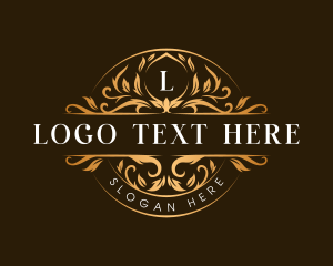 Elegant Crest Floral Logo