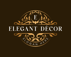 Elegant Crest Floral logo design