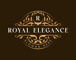 Elegant Crest Floral logo design