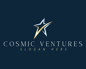 Star Cosmic Swoosh logo design