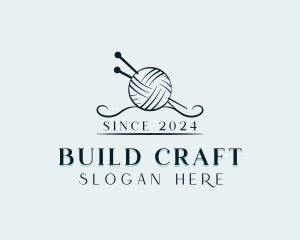 Yarn Knitting Crafting logo design