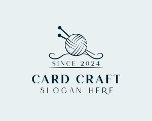 Yarn Knitting Crafting logo design