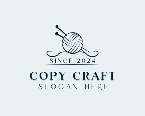 Yarn Knitting Crafting logo design