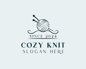 Yarn Knitting Crafting logo design