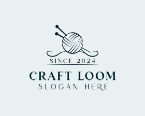 Yarn Knitting Crafting logo design