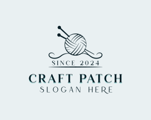 Yarn Knitting Crafting logo design