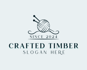 Yarn Knitting Crafting logo design