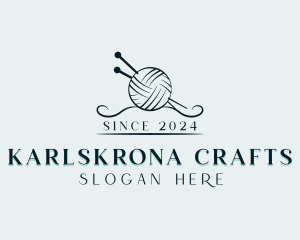 Yarn Knitting Crafting logo design