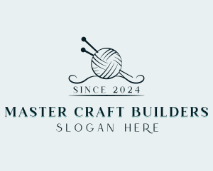 Yarn Knitting Crafting logo design