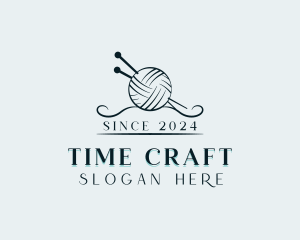 Yarn Knitting Crafting logo design