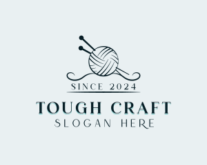 Yarn Knitting Crafting logo design