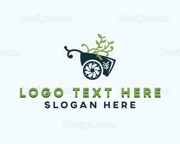 Wheelbarrow Garden Landscaping Logo