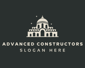 Temple Building Landmark logo design