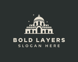 Temple Building Landmark logo design